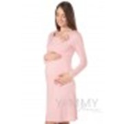 Платье на запах жемчужно-розовое фото