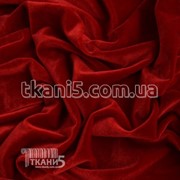 Ткань Стрейч бархат ( красный ) 2627 фотография