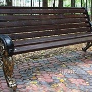 Парковая скамейка Сочи фото