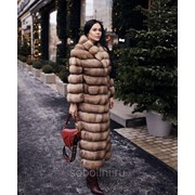 Шуба из меха соболя тортор фото