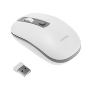 Мышь Smartbuy ONE 359G, беспроводная, оптическая, 1600 dpi, USB, 1xAA, бело-серая фотография