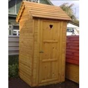Туалетная кабина (сортир) из деревянной вагонки фото