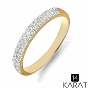Золотое кольцо с бриллиантами 0,56 карат (Код: 16278)