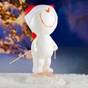 Фигура “Снеговик на лыжах“ малый 42х23см фотография
