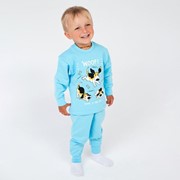 Пижама детская, цвет голубой, рост 110-116 см фотография
