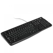 Клавиатура проводная LOGITECH K120, USB, 104 клавиши, черная, 920-002522 фотография