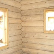 Шлифовка стен деревянного дома фото