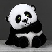 Копилка "Панда" флок, 19 см