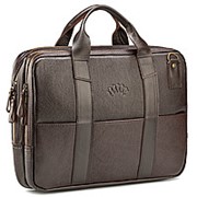Кожаная деловая сумка “Гранд Карлос“ (коричневая) фото