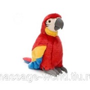 Мягкая игрушка Красный попугай средний фото