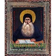 Благовещенская икона Максим Грек, святой преподобный, копия старой иконы, печать на дереве Высота иконы 11 см фото