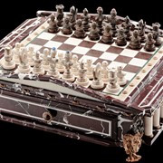 Коллекционный набор шахмат. Шахматы эксклюзивные. фотография