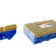 Шина “N“ нулевая с изолятором на DIN-рейку 6х9мм стойка бол. 10 групп TDM ELECTRIC SQ0801-0028 фото