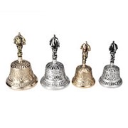 Золото Медь Handheld Bells Spiritual Meditation Singing Brass Craft фото
