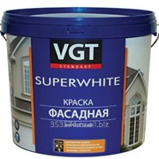 Краска ВГТ ВД-АК-1180 фасадная Супербелая, 15кг фото