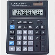 Калькулятор настольный Skainer SK-554L 14-разрядов, двойное питание - чёрный