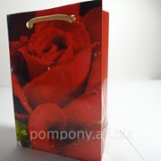 Подарочный пакет-мини Роза, размер 12х8х4 см