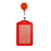 Держатель для карт и визиток офисный 11 см красный
