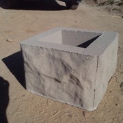 Блоки для забора бетонные Рваный камень фотография
