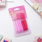 Резинки для волос “Махрушка“ (набор 12 шт.), розовые фотография
