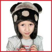 “Шапко“ Мутоновая детская шапка - ушанка Барни 3 фотография