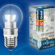 Лампа CRYSTAL серия (Специальная серия для хрустальных люстр) LED-G45P-5W/NW/E27/CL ALC02SL пластик фото