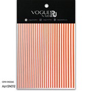 Vogue Nails, Силиконовые полоски, оранжевые фото