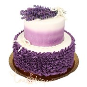 Праздничный торт фиолетовый омбре №869 фото