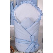 Конверт-одеяло для детей на выписку Milpol голубой