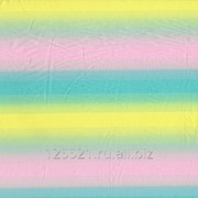 Ткань Блузочная арт.135.03.06 цвет.полоски желт.голуб.роз., арт. 10057 фото