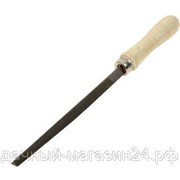 Напильник 150мм, трехгранный, деревянная ручка, 42501