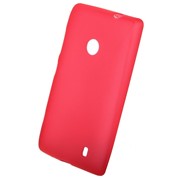 Чехол силиконовый матовый для Nokia lumia 520 красный фотография