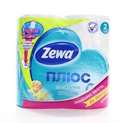 Туалетная бумага Zewa Плюс Свежесть Океана, 2-х слойная (4шт/уп) (24шт/кор)