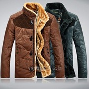 Пуховик с искусственным мехом, мужской пуховик, куртка мужская зимняя, чоловіча куртка зимова