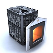 Печь каменка для бани “Пруток - Панорама ПКС-02 “ хром 18% серия “Профи“ фотография
