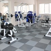 Резиновая плитка для фитнеса и тренажерных залов