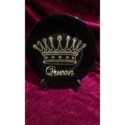 Декоративная тарелка "Королева", ручная роспись.