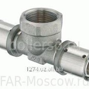 Пресс-тройник с внутренней резьбой на центральном отводе 20х2,25 x 1/2ВР х 20х2,25, артикул 59122003 фото
