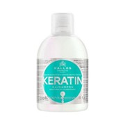 Шампунь с кератином и молочным протеином Kallos keratin shampoo with keratin and milk protein 1000 мл фото