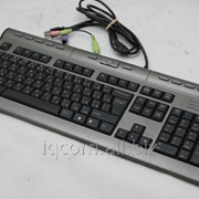Клавиатура PS/2 A4Tech KLS-7MU металлик проводная RU/EN/KK мультимедийная фото