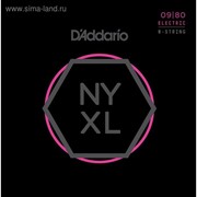 Струны для 8-струнной электрогитары D'Addario NYXL0980 NYXL фотография