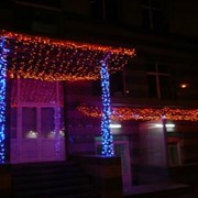 Подсветка фасадов (высотные работы) Киев фото