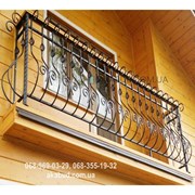 Кованые перила на балкон QR1 фото