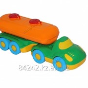 Автотранспортная игрушка Автомобиль с полуприцепом-цистерной Дружок Полесье фотография