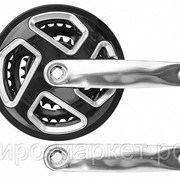 Шатуны HDL-L363 24/34/42T, 580257, 170 мм “под ромб“ сталь/алюм. чёрно-серебристые фото