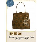 Кожаная сумка Prada фото