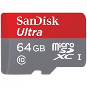 Карта памяти SANDISK 64GB microSD Class 10 UHS-I (SDSQUNC-064G-GN6IA) фото