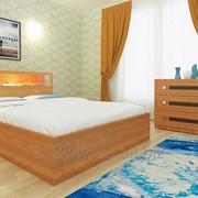 Ліжко букове “Сицилія“ 160х200 з підйомним механізмом (кровать деревяная) фото