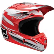 Мотошлем 2012 Fox V1 Race Helmet Red шлем для мотокросса фотография