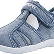 421026-12 голубой туфли летние дошкольные текстиль Р-р 28 фотография